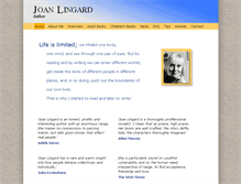 Tablet Screenshot of joanlingard.com
